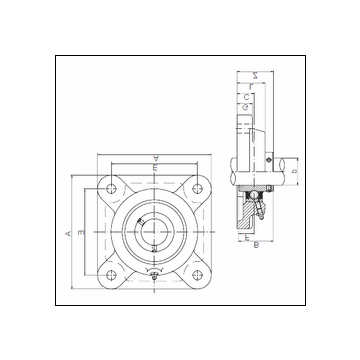 ISO UCF205 Bearing Unit