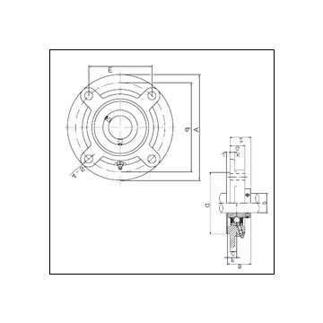 ISO UCFC203 Bearing Unit