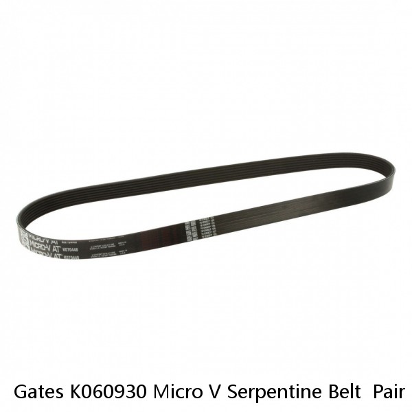 Gates K060930 Micro V Serpentine Belt  Pair (2) 