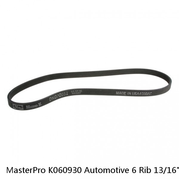 MasterPro K060930 Automotive 6 Rib 13/16" x 93-5/8 OC Serpentine Belt