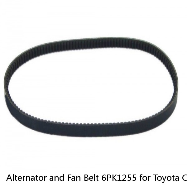 Alternator and Fan Belt 6PK1255 for Toyota Camry RAV4, Scion tC (Fits: Toyota)